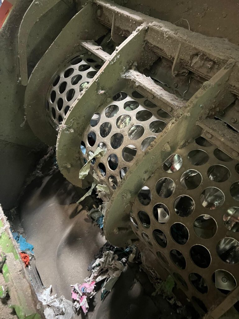 Siebkörbe von Schlosser Anwendungstechnik im Einsatz in einer Zerkleinerungsanlage